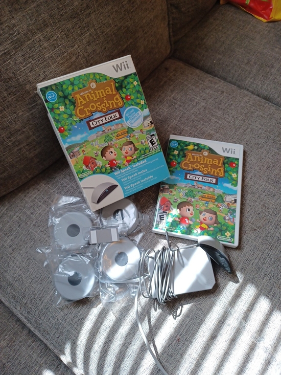 Nintendo Other - Nintendo Animal Crossing: City Folk - White Wii Game & Accessories
